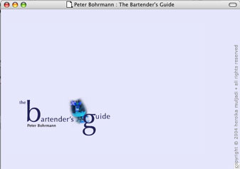 Peter Bohrmann: The Bartender's Guide - website