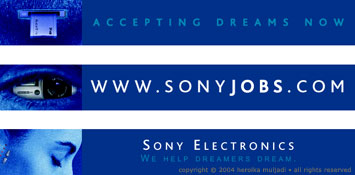 Sony Electronics: web banner